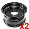 Quad Dirt Bike ATV Buggy Black 10" Front Wheel Rims (90mm Hole)