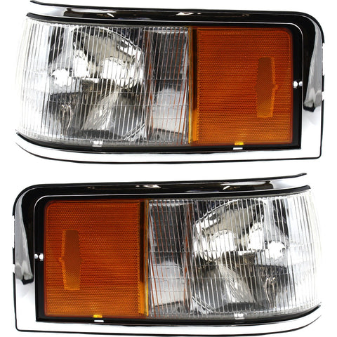 Corner Light For 90-94 Lincoln Town Car Set of 2 Left &