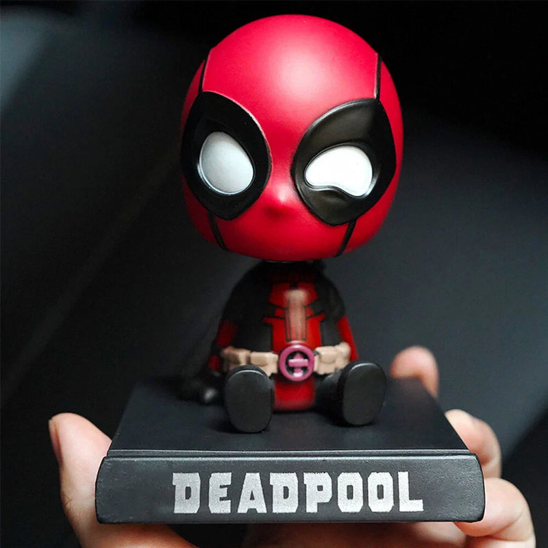 Car Dashboard - Deadpool Decorative Gift Shaking Head Phone Bracket