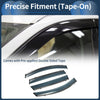 Ford Edge (2015-2024) Black Side Vent Visors Window Deflectors 1 Set