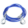 Vehicle Blue Rubber Coated Tow Recovery Hook Rope 5 Ton 4Meter