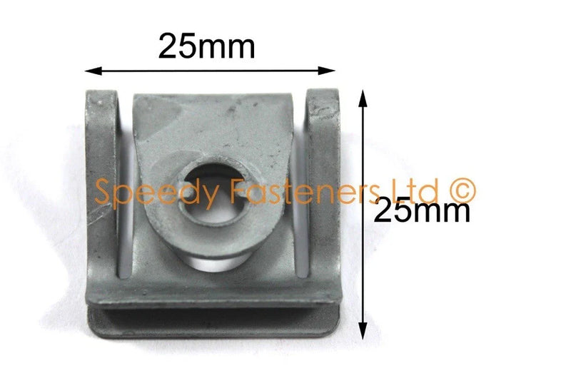 Vehicle 6x Genuine Dzus Fork Head Fixation Clips Plate