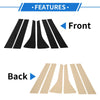 Hyundai Palisade 6 Pcs Black Door Pillar Window Trim (2020-2023)