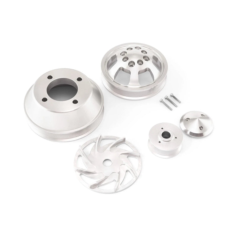 Ford SB 289 302 351W 351C Billet Aluminum Pulley Kit