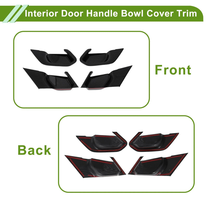 BMW 5 Series 530i 4 x Interior Door Handle Bowl Cover Trim (2024-2025)