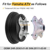 Yamaha Timberwolf 250 YFB250 Rear Wheel Axle Hub & Brake Drum (1992–1993)
