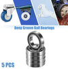 5 Pcs Bearing 20x32x7mm Double Rubber Shield Auto Deep Groove Ball Bearings