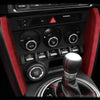 Subaru BRZ 2013-2020 2 x Red Central Console Trim Covers (2013-2020)