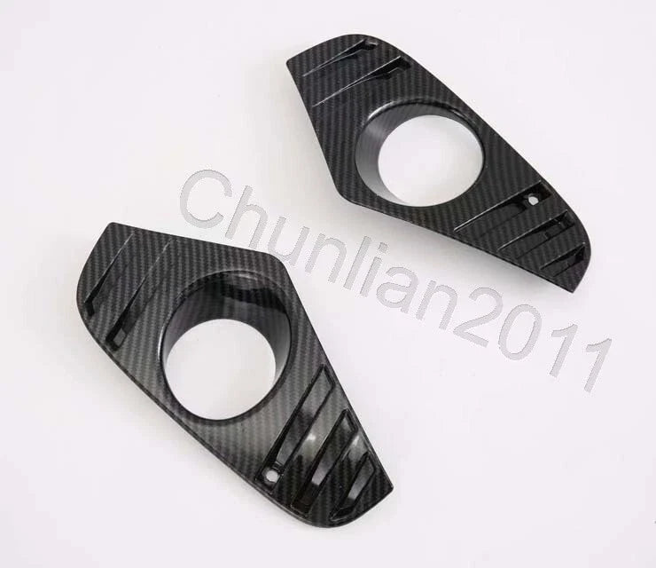 Toyota RAV4 Carbon Fiber 2 x Pieces Front Fog Light Cover Trim (2019-2023)