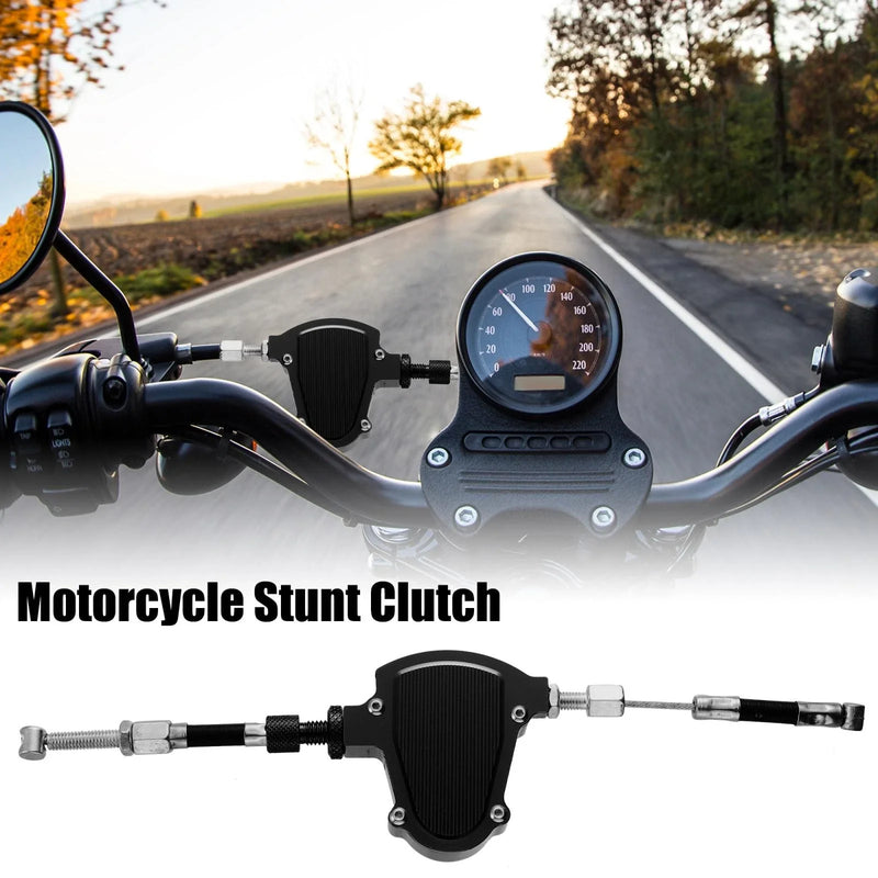 Motorcycle Black CNC Aluminum Alloy Stunt Clutch Cable