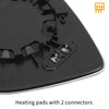 BMW X5 Heated Right Rearview Mirror Glass with Backing Plate (2000-2006)