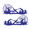 Cars / RVs / Trucks Car RV Truck Sticker Compass Tree Forest Decal Side Graphic