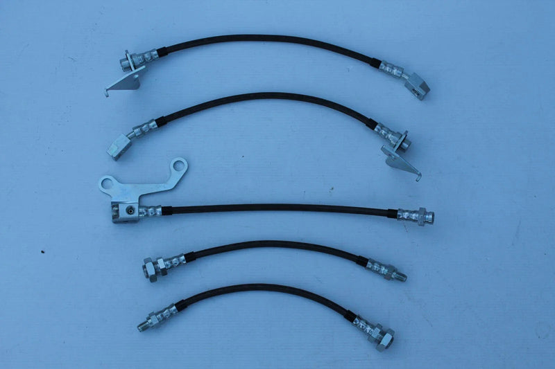 XB, XC, XD Falcon 9" Diff Braided Brake Hose Set (5)