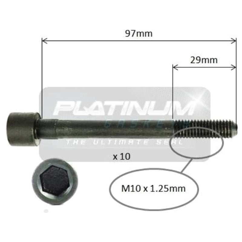 Nissan Pulsar N14 N15 Cylinder Head Bolt Set 1.6L GA16DE (1991-2000)