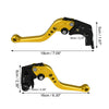 Kawasaki Gold Tone Pair Brake/Clutch Levers Adjustable Folding