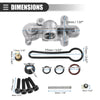 Ford (2003-2007) Silver Black 1 Set Fuel Pressure Regulator Kit