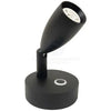Caravan Boat Reading Lights LED 10-30V Black Aluminum with USB Port Pair