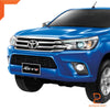 Toyota Hilux Ute Black Fog Lamp Cover Chrome Trim (2015-2020)