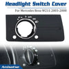 Mercedes Benz E Class W211 (2003-2008) Black Headlight Switch Cover
