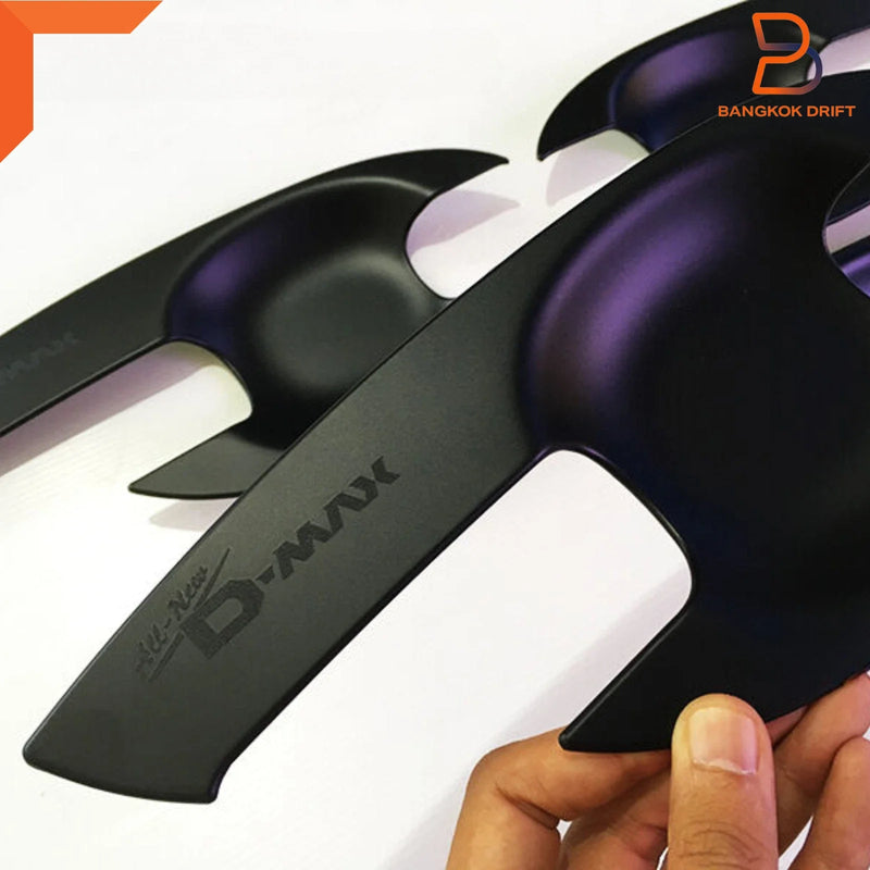 Isuzu D-Max Ute Matte Black 4 Door Handle Cover Insert (2012-2019)