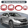 Honda CR-V 2017-2021 Red 4pcs AC Knob Covers