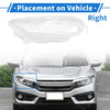 Honda Civic Car Front Right Headlight Lens Cover (2016-2018)