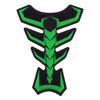 Motorcycle Sport Bike Black Green Gas Tank Pad Cover Decal