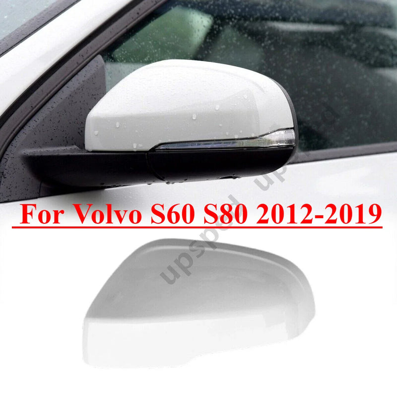 Volvo S60 S80 White Left Driver Side Mirror Cap Cover (2012–2019)