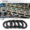 Oil Seal Rotary Shaft Seal Nitrile Rubber 65x90x13mm Black 5 Pcs