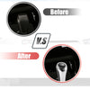 BMW X1 E84 Faux Leather Black Silver Tone 6 Speed Manual Shift Knob