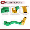 Kayo T2 Folding Gear Shifter Lever Green Gold Tone