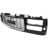Grille Assy Black with Chrome Center For 94-98 GMC C1500