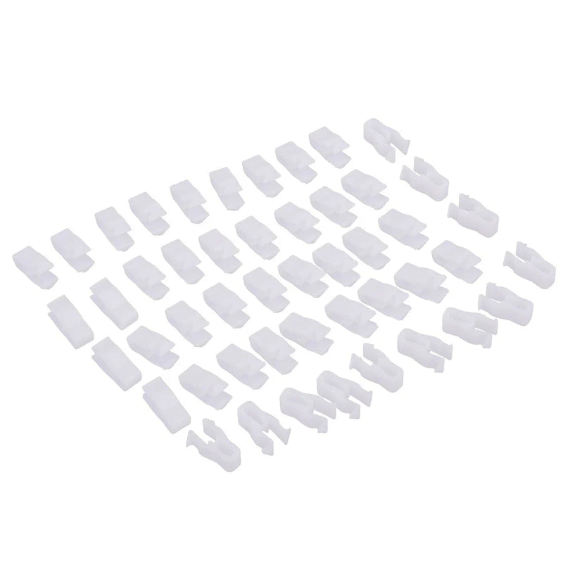Car 50 x White Plastic Instrument Panel Mounting Rivets (Fits Various Models)