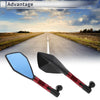 M8 / M10 M8/M10 Rear View Mirrors Black Red Aluminum Alloy