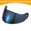 X-803 Resin Blue 1x Motorcycle Helmet Visor Shield 3-Snap