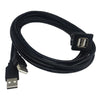 M Car Dashboard USB 2.0 Dual Male to Female Extension Cable
