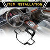 Ford F-150 2021-2024 Carbon Fiber Pattern 1 Set Steering Wheel Cover Trim