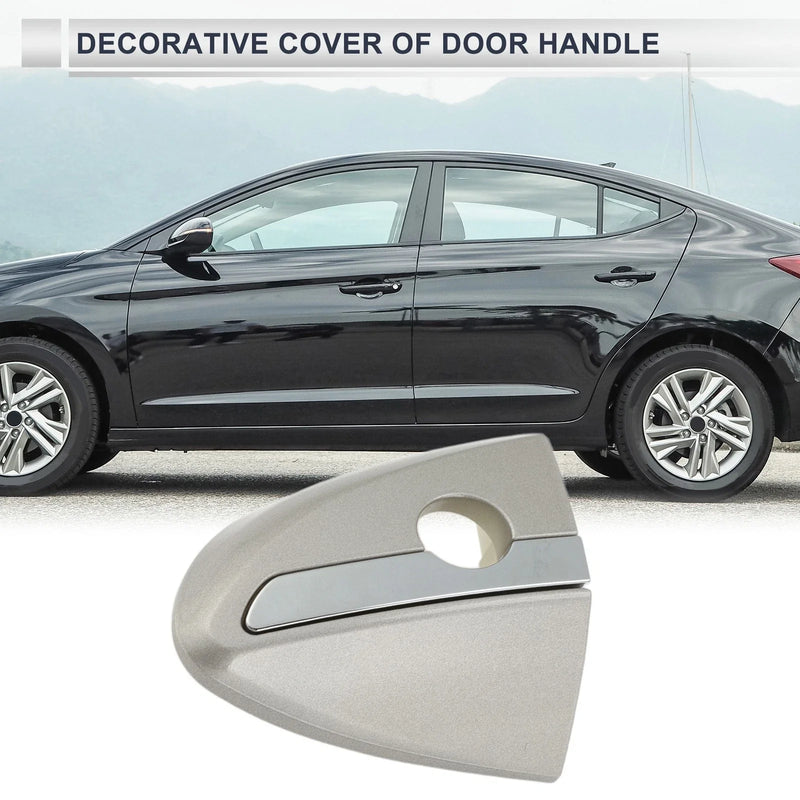 Toyota Corolla Front Left Door Handle Lock Cylinder Cover Silver Tone