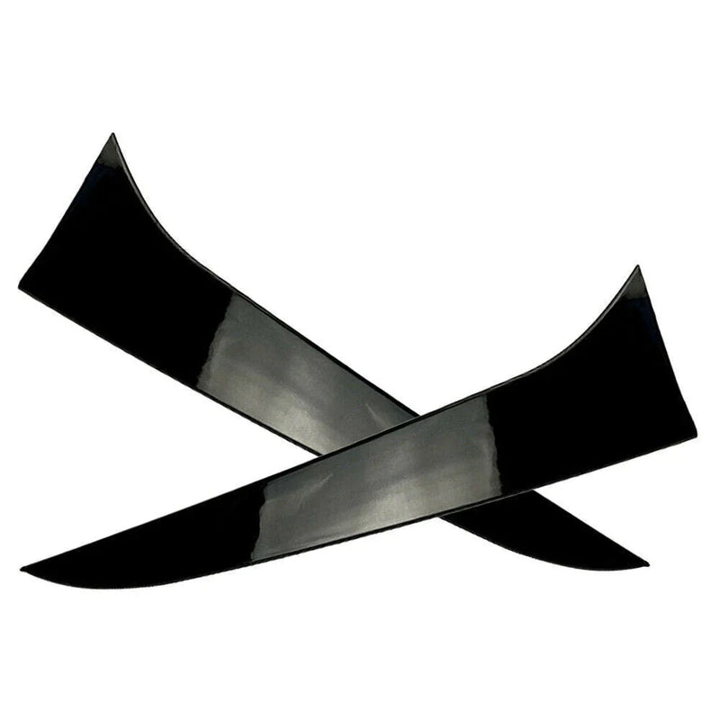 BMW X1 E84 Black 2 x Rear Window Side Spoiler Canard Splitter Trim (2009-2015)