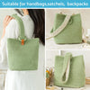 DIY Crochet Bag Bottom Oval Accessories 8PCS PU Leather Shaper Base Pad