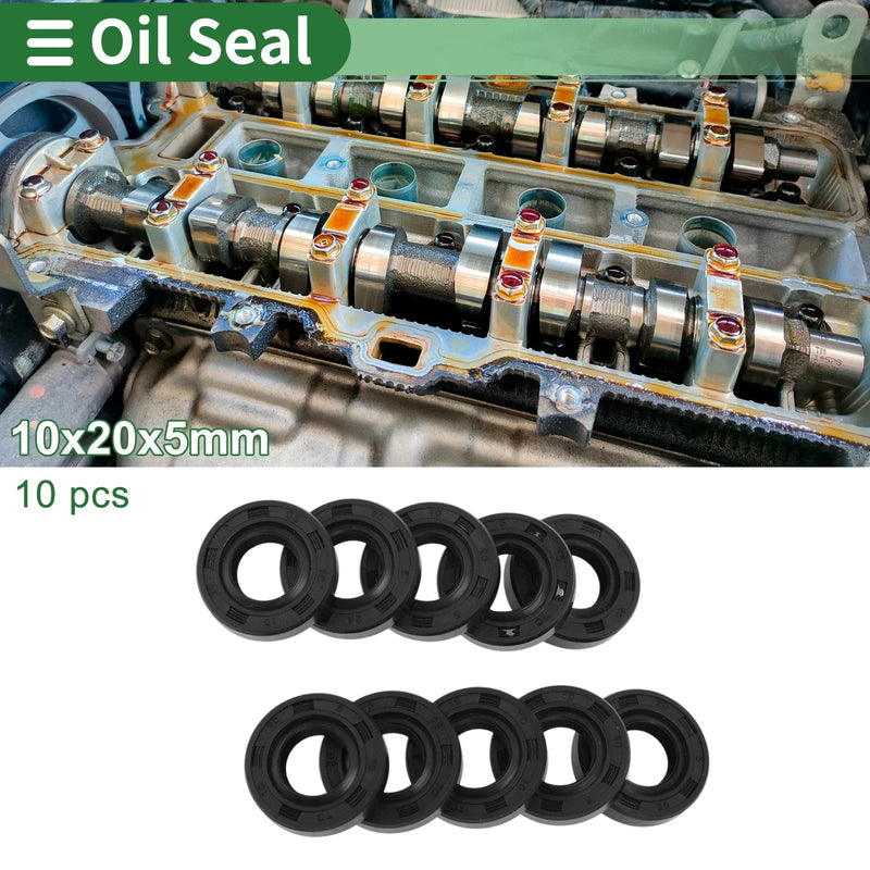 Make Model Oil Seal / 10x20x5mm / Rotary Shaft Seal NBR Rubber