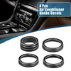 Jeep Wrangler Black Air Conditioner Headlight Switch Knob (Set of 4)