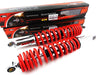 Honda MT250 Elsinore 365mm JBS Red/Chrome Shock Absorbers (1973-1976)