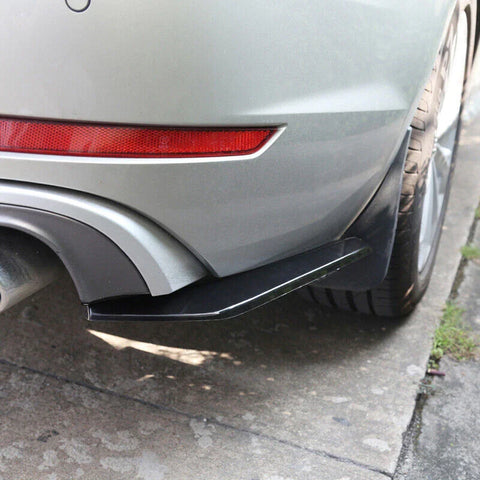 Gloss Black Car Body Side Skirt Diffuser Winglet