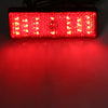 2 x Red LED Rectangle Bolt-on Motorcycle Reflector Tail Brake Turn Signal Light