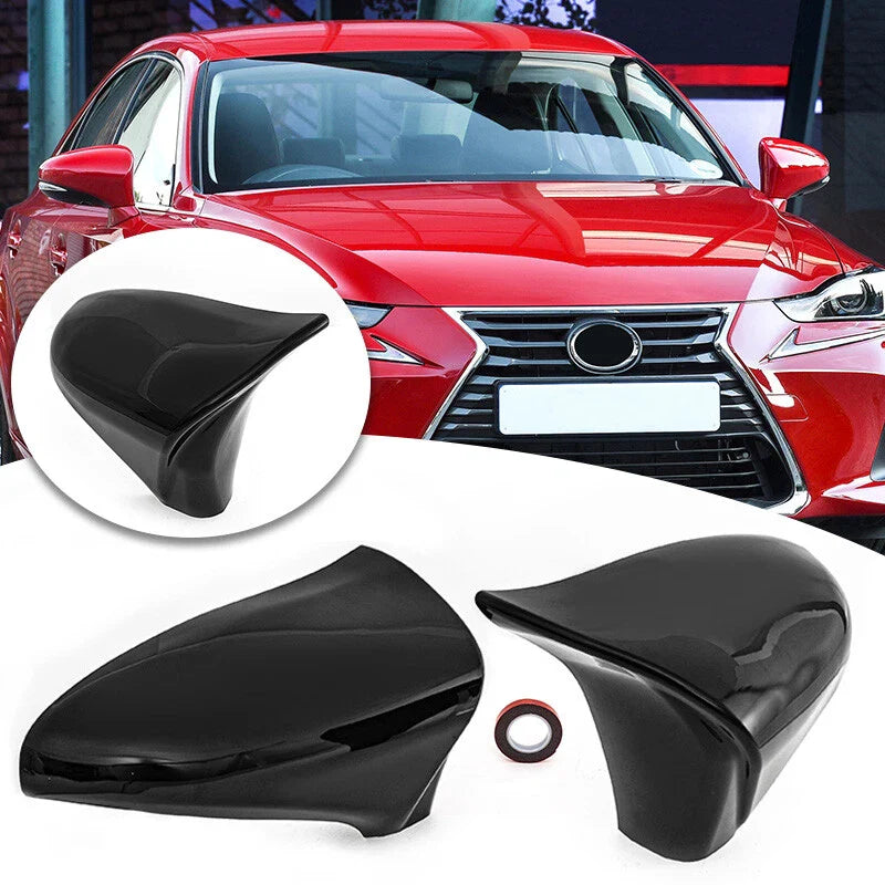 Lexus IS ES GS LS CT RC & F-Sport Bright Black Side Mirror Cover Caps