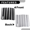 Ford Explorer (2002-2010) Black Carbon Fiber 7 x Car Pillar Window Trim Covers