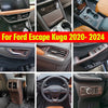 Ford Escape Kuga Wood Grain Gear Shift Panel Trim (2020–2024)