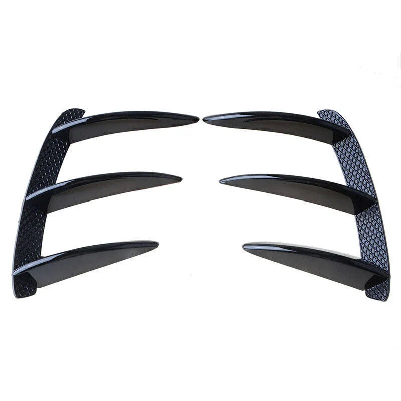 Benz A-Class W176 Rear Bumper Air Vent Spoiler Trim Glossy Black (2013-2018)