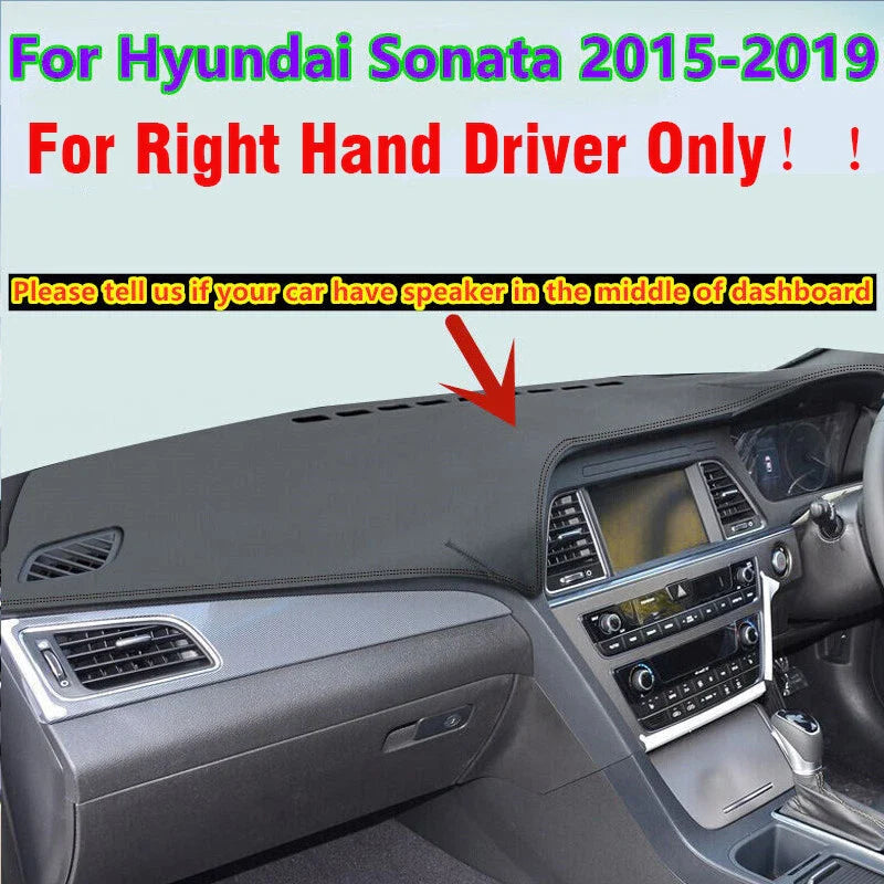 Hyundai Sonata RHD Leather Dashboard Dash Cover Pad (2015–2019)